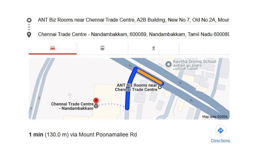 Ant Biz Rooms Near Chennai Trade Centre Exteriér fotografie